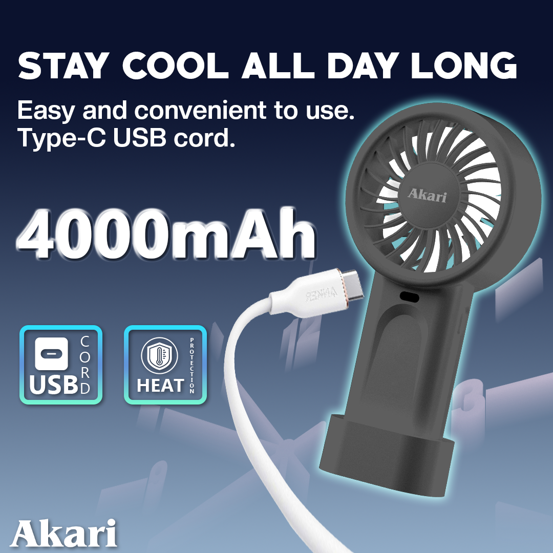 Akari Rechargeable Jet Fan (ARF-N90)