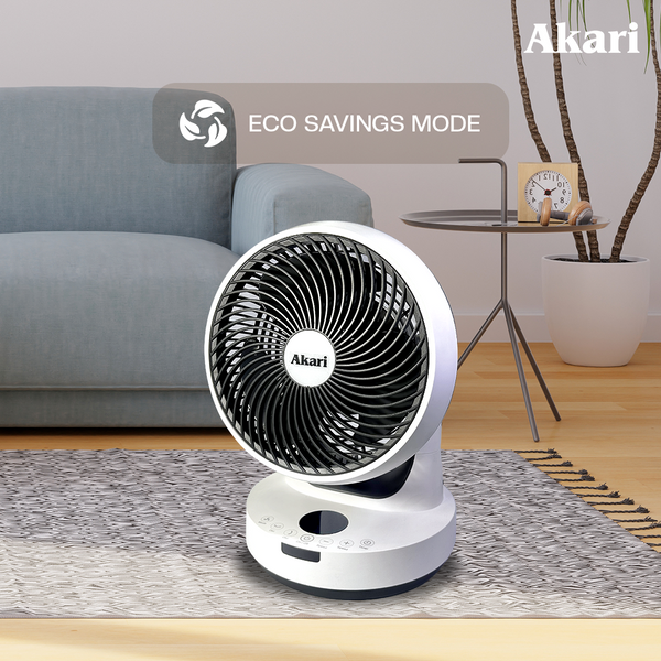 Akari Digital Circulating Fan (ACF-E1) with Free Akari Rechargeable LuSCENT Fan (ARF-134)