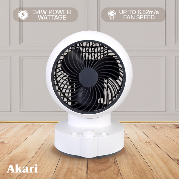 Akari Digital Air Circulating Fan (ACF-M1) with Free ARF-606 Pink