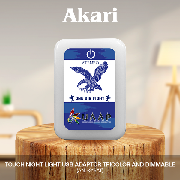 AKARI [ ATENEO ] Touch Night Light USB Adaptor Tricolor and Dimmable