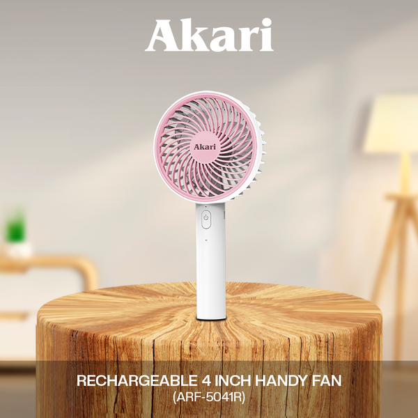 Akari 4" Rechargeable Handy Fan [ARF-5041]