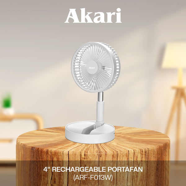 Akari TRIO BUNDLE: 4" RECHARGEABLE  PORTAFAN ( ARF-F013 )