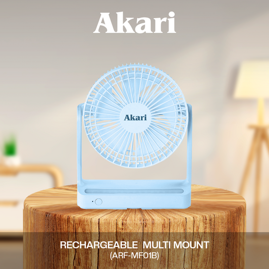 Akari Rechargeable Multi Mount Fan (ARF-MF01)