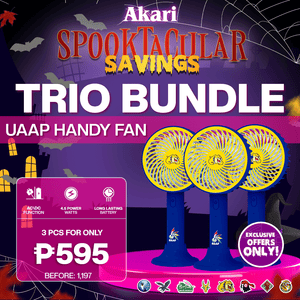 AKARI TRIO BUNDLE : UAAP 4" Rechargeable Handy Fan with Lace