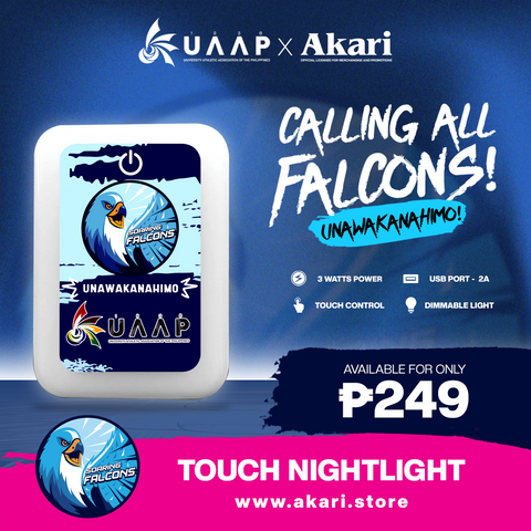 AKARI X UAAP [ ADAMSON ] Touch Night Light USB Adaptor Tricolor and Dimmable