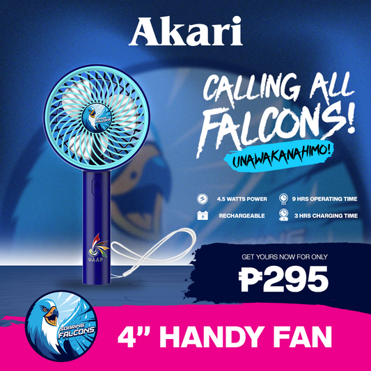 AKARI [ ADU ] 4" Rechargeable Handy Fan w/ Lace