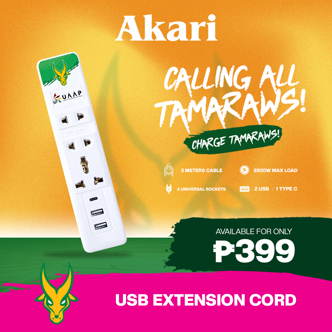 Akari [ FEU ]3 Gang Extension Cord with Surge Protection ( AEC-F803 FE )