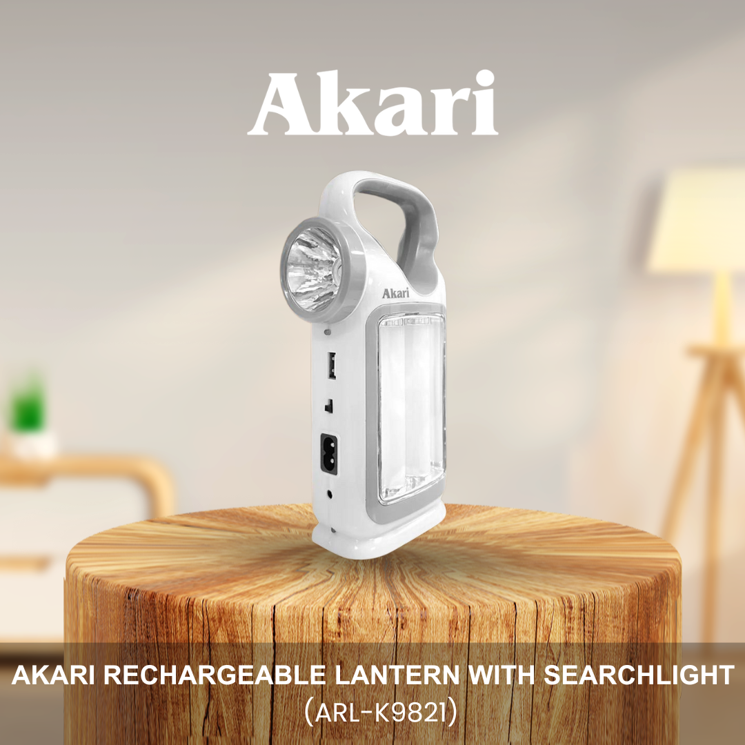 Akari Rechargeable Lantern with Searchlight (ARL-K9821)