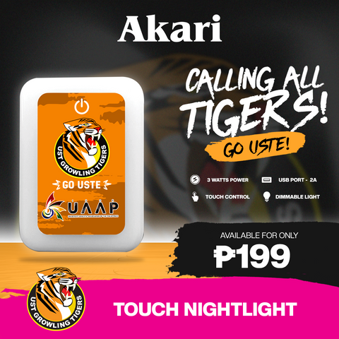 AKARI [ UST ] Touch Night Light USB Adaptor Tricolor and Dimmable