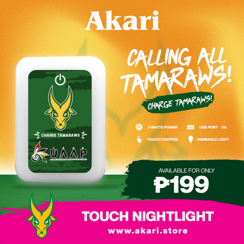 AKARI [ FEU ] Touch Night Light USB Adaptor Tricolor and Dimmable