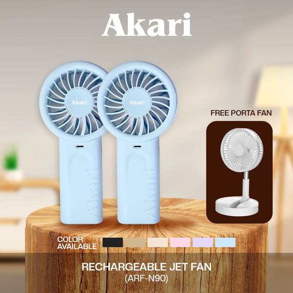 Akari Rechargeable Jet Fan (ARF-N90) (5-speed Level)