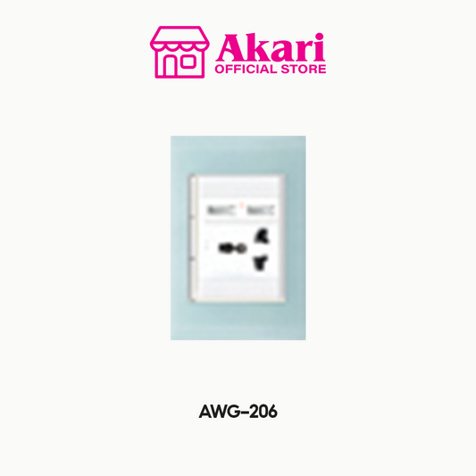 Akari Multipurpose Outlet - Glass (AWG-206)